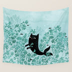 Undersea (Mint Remix) Wall Tapestry Gallery Image 4