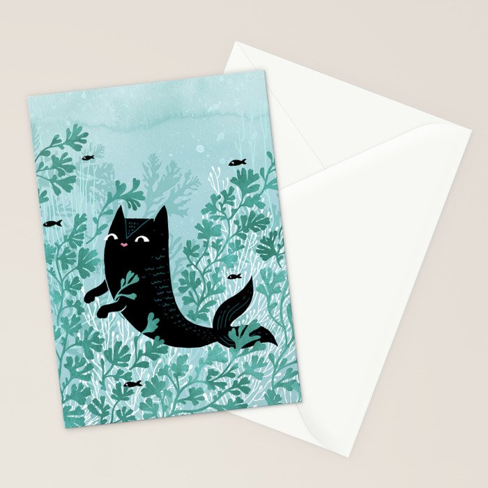 Undersea (Mint Remix) Stationery Card Gallery Image 2