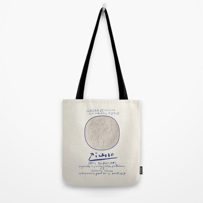 Pablo Picasso Art Exhibition Poster, 1957 Tote Bag Gallery Image 2
