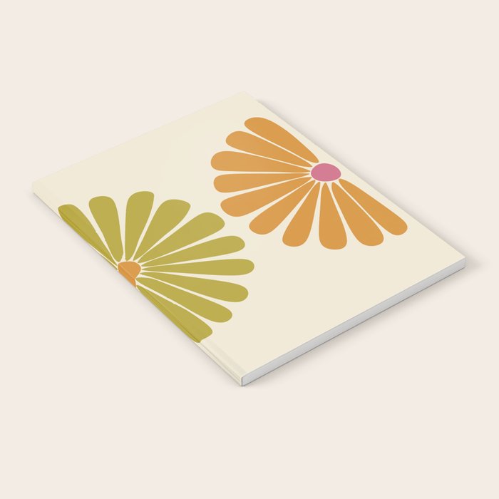 Retro Summer Daisies VIII Notebook Gallery Image 1