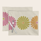 Retro Summer Daisies VIII Placemat Gallery Image 1