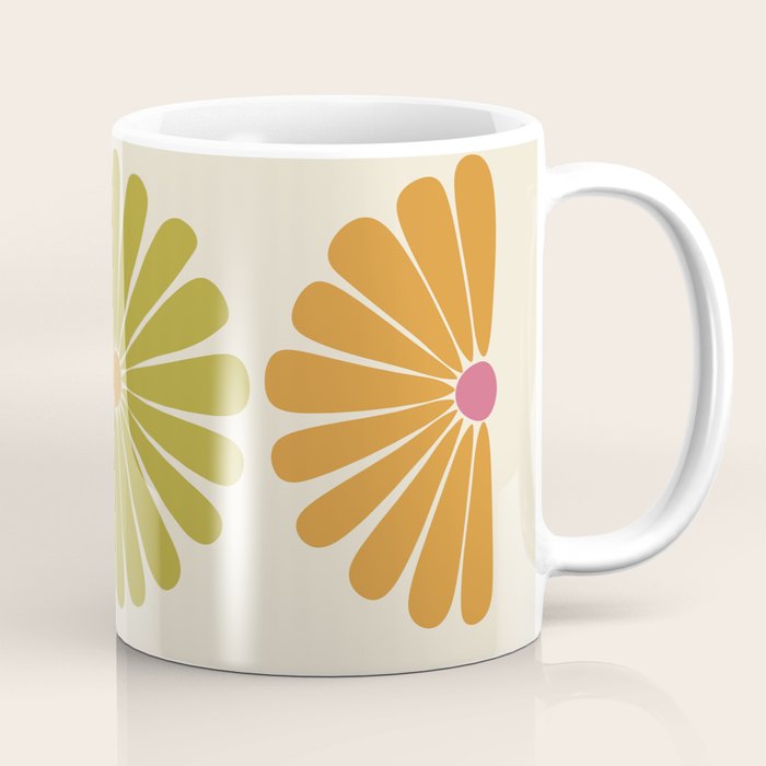 Retro Summer Daisies VIII Coffee Mug Gallery Image 1
