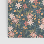 Retro Boho Oasis Tropical Ditsy Floral Poster Gallery Image 3