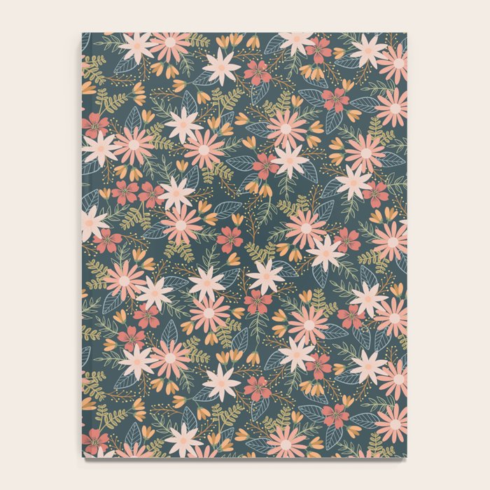 Retro Boho Oasis Tropical Ditsy Floral Notebook Gallery Image 4