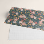 Retro Boho Oasis Tropical Ditsy Floral Wrapping Paper Gallery Image 2