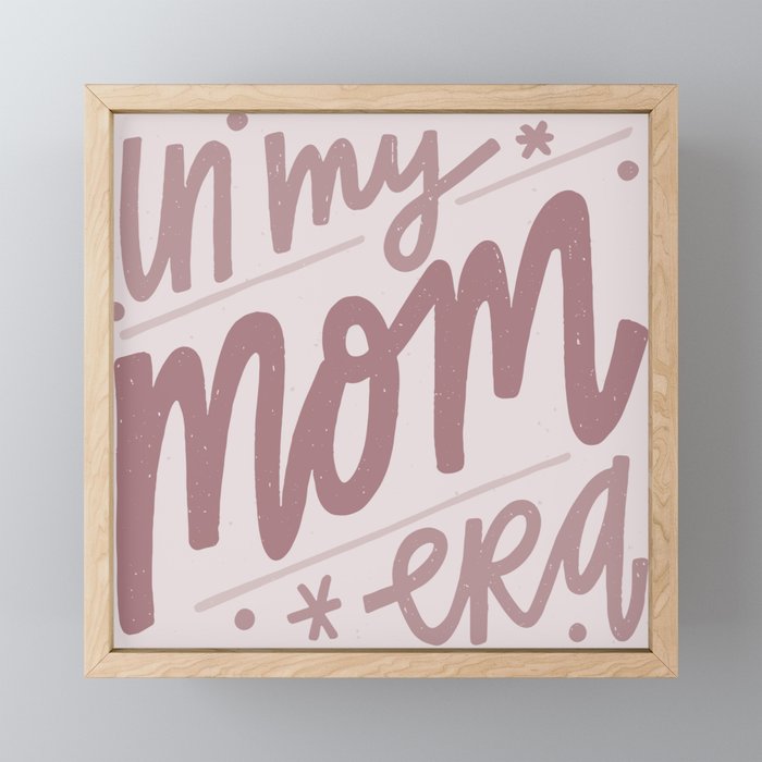 In my mom era . Purple Mini Art Print Gallery Image 1