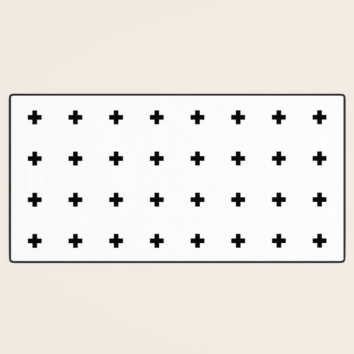 Swiss Cross White Small Desk Mat Gallery Image 3