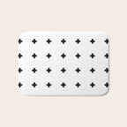 Swiss Cross White Small Bath Mat Gallery Image 1