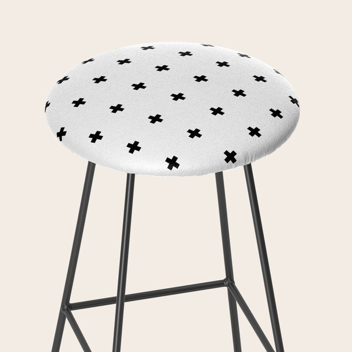Swiss Cross White Small Stool Gallery Image 2