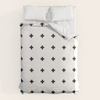 Swiss Cross White Small Duvet Cover Gallery Image 6