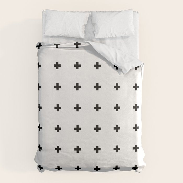 Swiss Cross White Small Duvet Cover Gallery Image 6