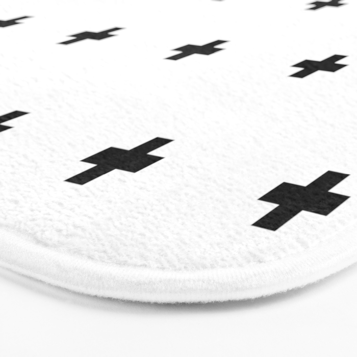 Swiss Cross White Small Bath Mat Gallery Image 3