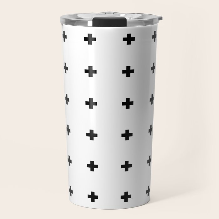 Swiss Cross White Small Travel Mug Gallery Image 1