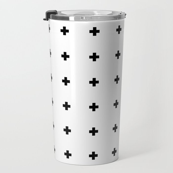 Swiss Cross White Small Travel Mug Gallery Image 3