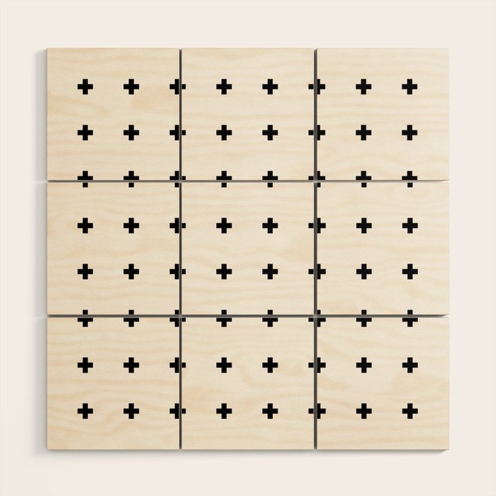 Swiss Cross White Small Wood Wall Art Gallery Image 1