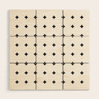 Swiss Cross White Small Wood Wall Art Gallery Image 1