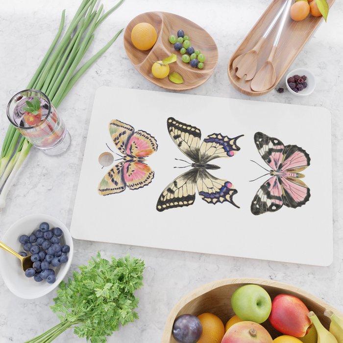 Butterfly Study no. 11 - butterfly art, butterfly sticker, swallowtail butterfly Cutting Board Gallery Image 2