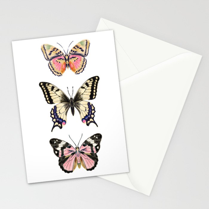 Butterfly Study no. 11 - butterfly art, butterfly sticker, swallowtail butterfly Stationery Card Gallery Image 2
