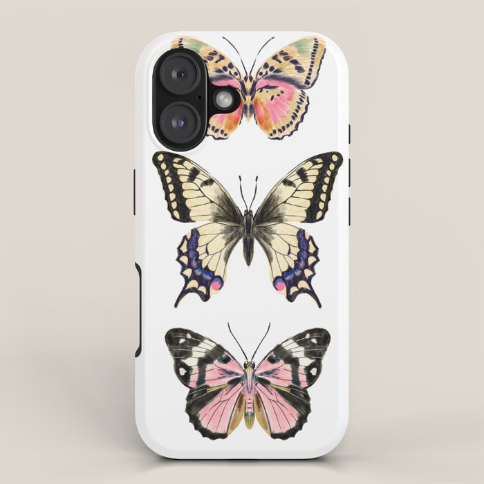 Butterfly Study no. 11 - butterfly art, butterfly sticker, swallowtail butterfly iPhone Case Gallery Image 1