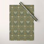 Celestial Forest Damask - fern green Wrapping Paper Gallery Image 1