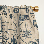 Baja - classic blue and red Window Curtain Gallery Image 2