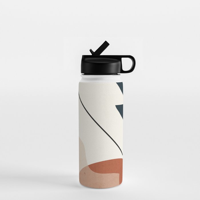 Minimal Abstract Shapes 4 Water Bottle Gallery Image 1
