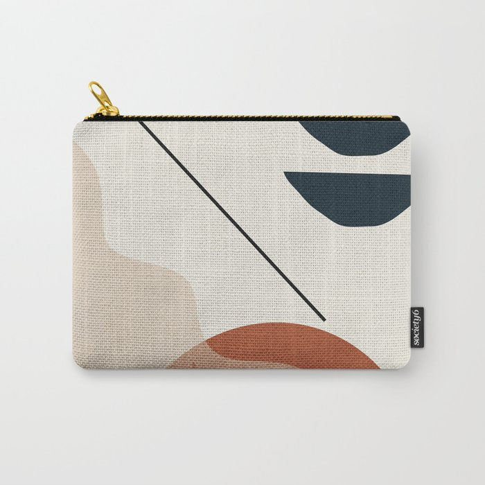 Minimal Abstract Shapes 4 Carry All Pouch Gallery Image 1