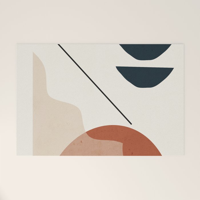 Minimal Abstract Shapes 4 Welcome Mat Gallery Image 1