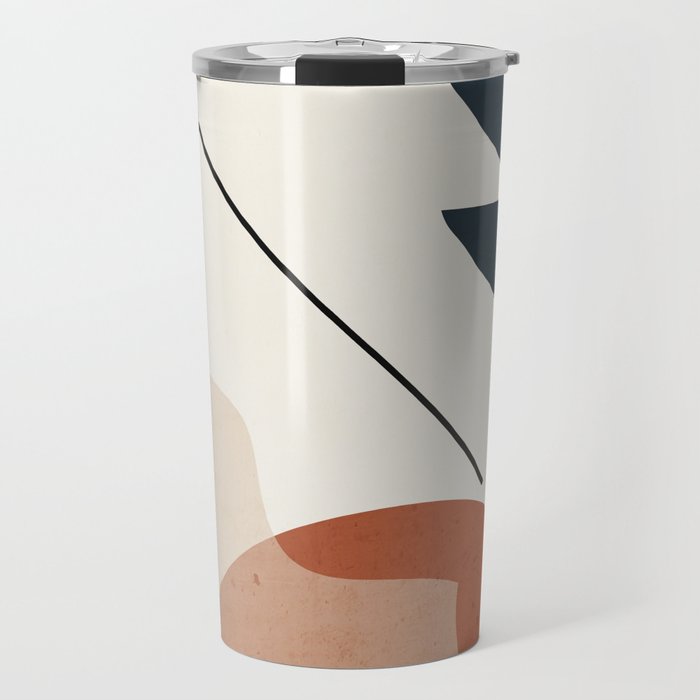 Minimal Abstract Shapes 4 Travel Mug Gallery Image 1