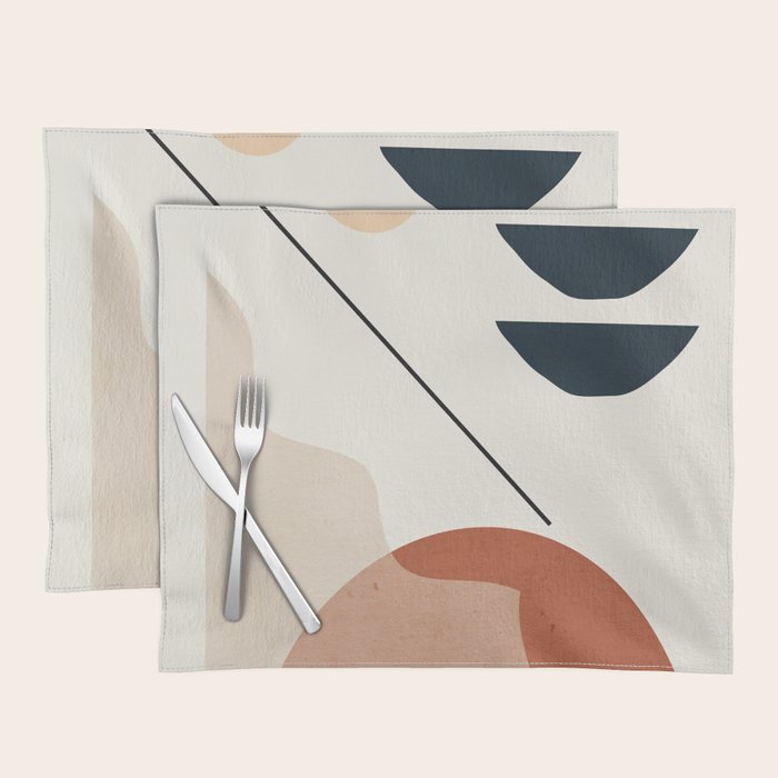 Minimal Abstract Shapes 4 Placemat Gallery Image 1