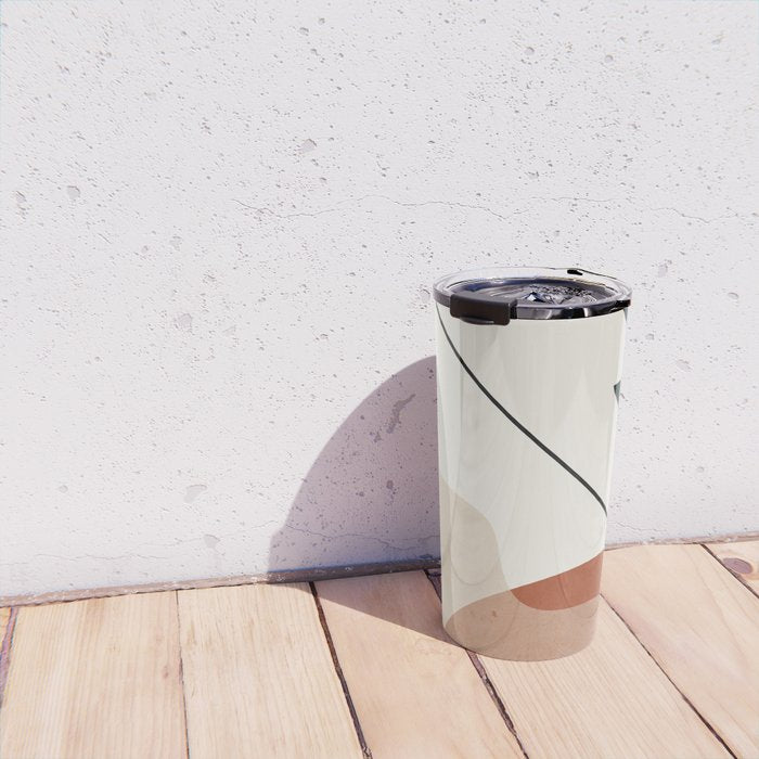 Minimal Abstract Shapes 4 Travel Mug Gallery Image 4