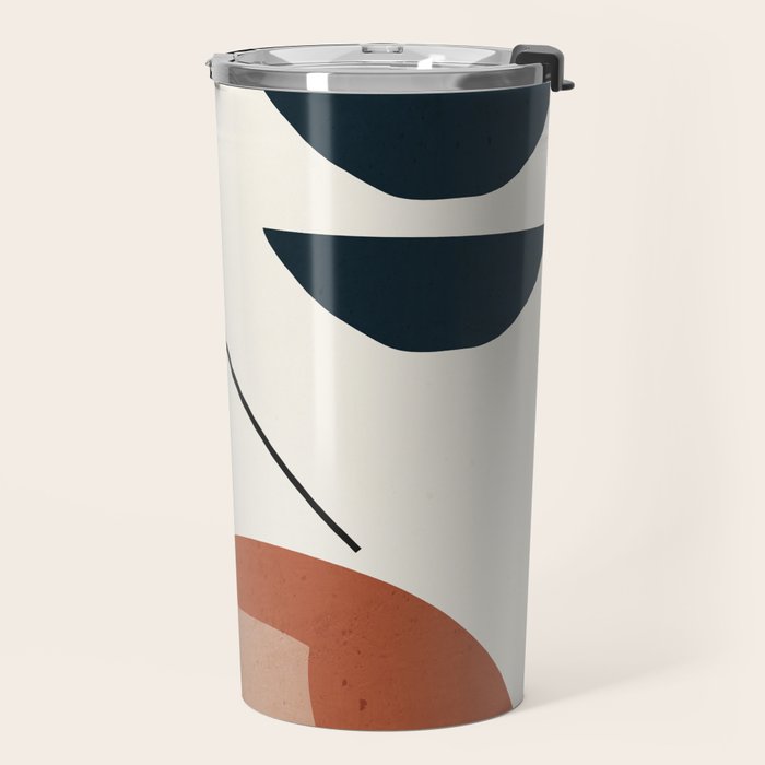 Minimal Abstract Shapes 4 Travel Mug Gallery Image 2