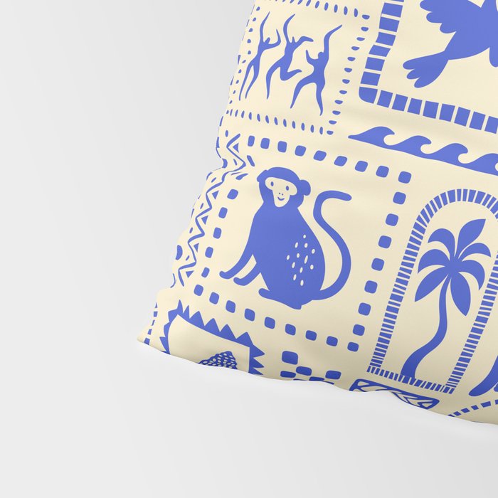 Vintage summer nature patchwork art pattern Pillow Sham Gallery Image 4