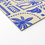 Vintage summer nature patchwork art pattern Welcome Mat Gallery Image 2