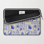 Vintage summer nature patchwork art pattern Laptop Sleeve Gallery Image 2