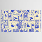 Vintage summer nature patchwork art pattern Tablecloth Gallery Image 2