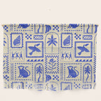 Vintage summer nature patchwork art pattern Wall Hanging Gallery Image 1