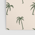 Vintage palm tree beach doodle pattern Poster Gallery Image 3
