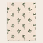 Vintage palm tree beach doodle pattern Poster Gallery Image 4