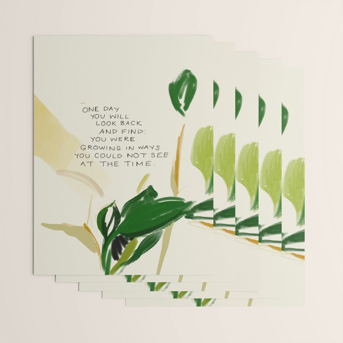 "One Day You Will Look Back And Find: You Were Growing In Ways You Could Not See At The Time." Wrapping Paper Gallery Image 3