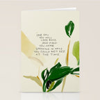 "One Day You Will Look Back And Find: You Were Growing In Ways You Could Not See At The Time." Stationery Card Gallery Image 2
