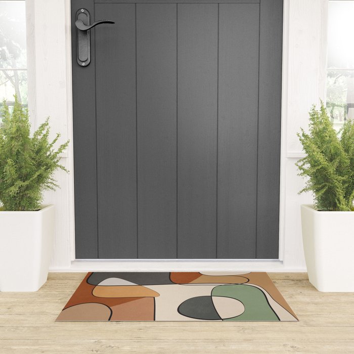 Abstract Line Art 10 Welcome Mat Gallery Image 3