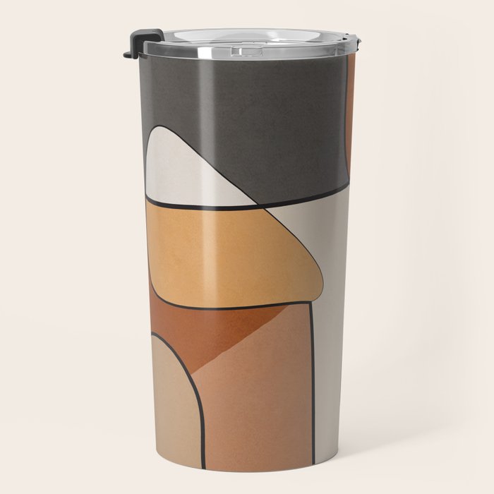 Abstract Line Art 10 Travel Mug Gallery Image 3