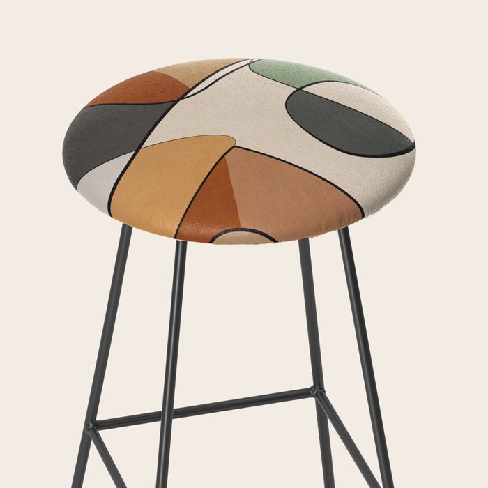 Abstract Line Art 10 Stool Gallery Image 2