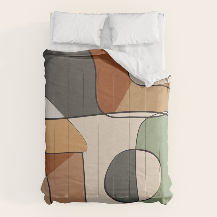 Abstract Line Art 10 Comforter Gallery Image 6