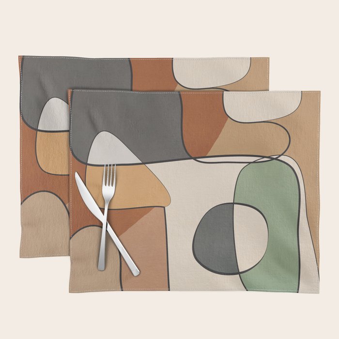 Abstract Line Art 10 Placemat Gallery Image 1