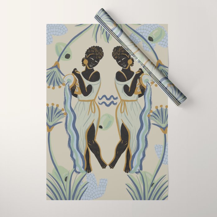 Aquarian's Pour Wrapping Paper Gallery Image 1