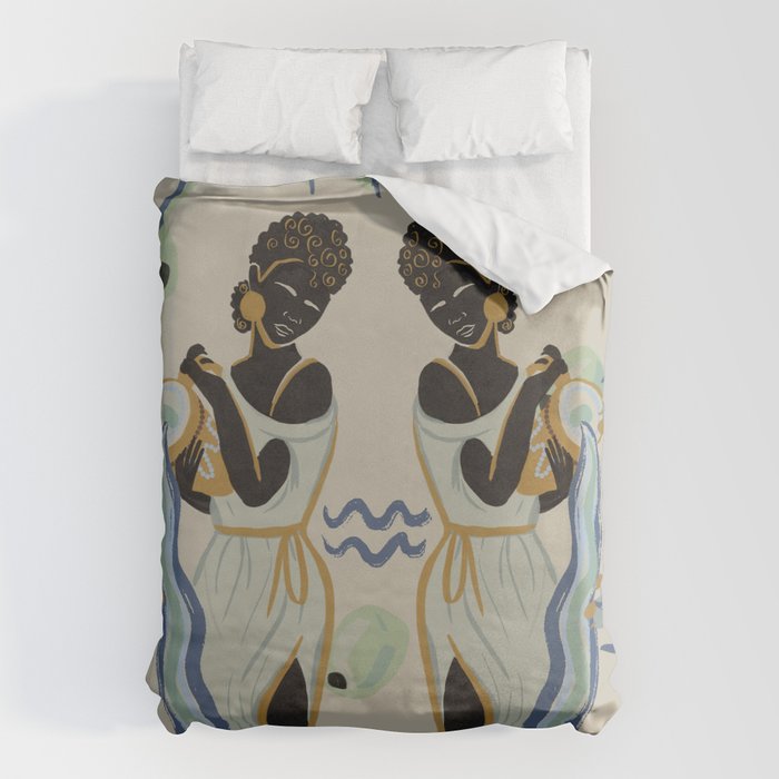 Aquarian's Pour Duvet Cover Gallery Image 6