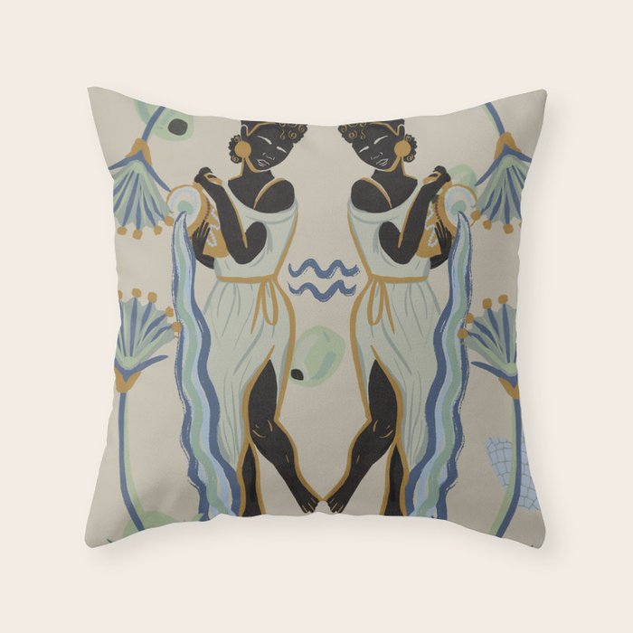 Aquarian's Pour Throw Pillow Gallery Image 6