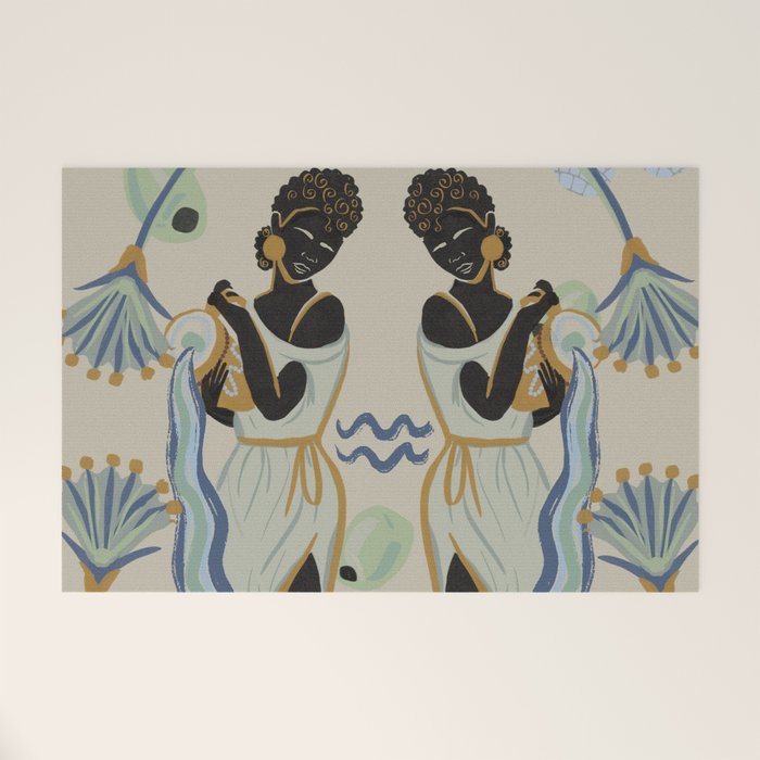 Aquarian's Pour Welcome Mat Gallery Image 1